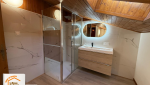 pose sol PVC chalet, rénovation plafond chalet, éclairage LED chalet