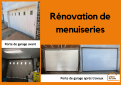 Rénovation de menuiserie avec remplacement de porte de garage - Nantes 44000