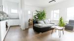 Le salon, appartement Deauville