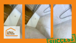 Photo 2 : Zoom sur le receveur de douche ultra-plat et le carrelage effet pierre, alliant design et praticité.