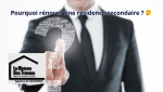 L’image représente un homme en costume tendant la main vers un point d’interrogation composé de mots-clés en anglais liés aux travaux et à la rénovation. 