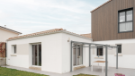 Surélévation de 50m² d'une maison à Basse-Goulaine - vue du jardin