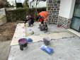 Travaux de pose de revêtement de terrasse en cours - Nantes 44