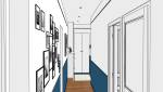 Visuel 3D décoration d'intérieur haussmannien