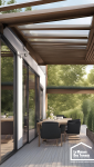 veranda retractable aluminium coulissante
