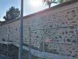 Travaux de rénovation d'un mur en maçonnerie en cours - Solers 77111