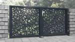 Portail acier ajouré