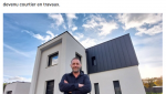 Sébastien Hamonou a été à la fois chef de chantier et ouvrier à toutes les étapes de la construction de sa maison à Plérin.