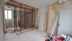 Parquet en bois massif avant rénovation