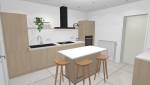 Projection 3D cuisine Grandchamp-des-Fontaines