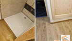 Meubles intégrés sur-mesure, Artisan pose sol PVC, Rénovation intérieure Beaufort, Rangement pratique maison