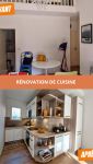 Ouverture du mur et rénovation de la cuisine