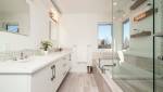Salle de bain familiale dans les tons beige - Yvelines