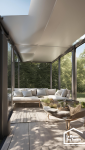 veranda retractable interieur lumineux