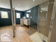 meuble vasque suspendu salle de bain vannes