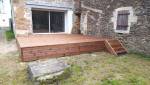 Réalisation d'une terrasse en bois à Couëron escalier