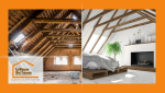 (avant/après aménagement des combles) Transformation de combles à Marmande : rénovation complète signée La Maison Des Travaux de Marmande.