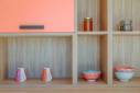 Détail des rangements avec niches