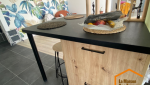 Meuble de cuisine installer avec claustra PENDANT