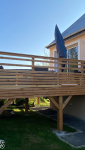 Terrasse sur pilotis finie vue dessous