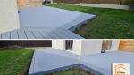 création terrasse composite, aménagement extérieur Chamonix, artisan terrasse bois, terrasse Sallanches, projet terrasse durable