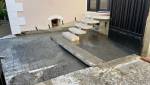 dalle de béton pour la terrasse rénovée