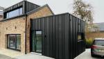 Bardage extension maison zinc