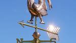 Girouette coq en cuivre