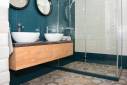 Rénovation de salle de bain avec pose de revêtement de sol en carreaux de ciment - Moissy-Cramayel 77550