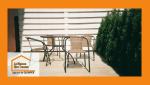 Terrasse en béton moderne à Pluguffan, parfaite pour vos repas d’été. Projet clé en main signé La Maison Des Travaux Quimper.