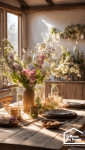fleurs fraiches decoration salon
