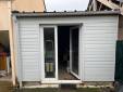 Vue arrière de "l'abri de jardin" avant transformation en suite parentale avec salle de bain - Nantes 44000