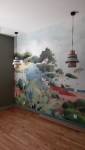 Mise en place papier panoramique Isidore Leroy après préparation des murs