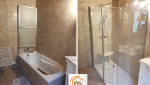 La Maison des Travaux Moûtiers, douche pour senior Aigueblanche, rénovation salle de bain PMR, financement travaux accessibilité, douche antidérapante sécurisée