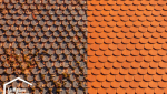 Rénovation d'une couverture AVANT - APRES
