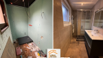 rénovation salle de bain, mise aux normes électrique, rénovation complète appartement, design intérieur montagne, transformation logement