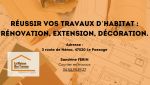Rénovation, extension, décoration : Faites appel à Sandrine FERIN, courtier en travaux à Agen, pour réussir vos projets d’aménagement.