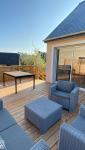 Terrasse bois extérieure aménagement jardin