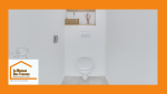 Rénovation WC à Aix-en-Provence : espace épuré, WC suspendus et rangements discrets par La Maison Des Travaux.