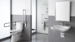 Vaste salle de bains PMR avec douche de plain pied Yvelines