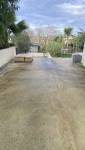 AVANT Terrasse dalle chape sans revêtement en travertin