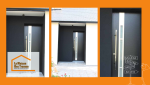 Porte d’entrée contemporaine posée à Villeneuve-sur-Lot, un projet de rénovation signé La Maison Des Travaux Agen.