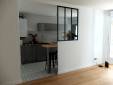 Lyon (69009) : rénovation d'appartement avec cuisine ouverte sur séjour et verrière d'atelier
