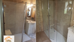 remplacement baignoire douche Aigueblanche, douche accessible MaPrimeAdapt', rénovation salle de bain sécurisée, La Maison des Travaux Albertville, artisan salle de bain Savoie