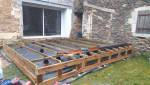 Réalisation d'une terrasse en bois à Couëron structure