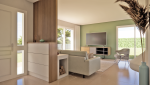 Rénovation complète d'une pièce de vie à Basse-Goulaine 44115 - visualisation 3D