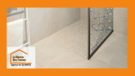 Receveur de douche carrelé antidérapant à Tréogat, idéal pour une salle de bain sécurisée et facile d’entretien.