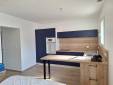 Transformation de garage en espace habitable avec aménagement de cuisine ouverte - Pornic 44