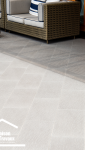 Exemple terrasse en carrelage gris clair