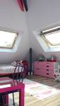 Fene^tres de toit pour chambre et salle de jeux sous combles